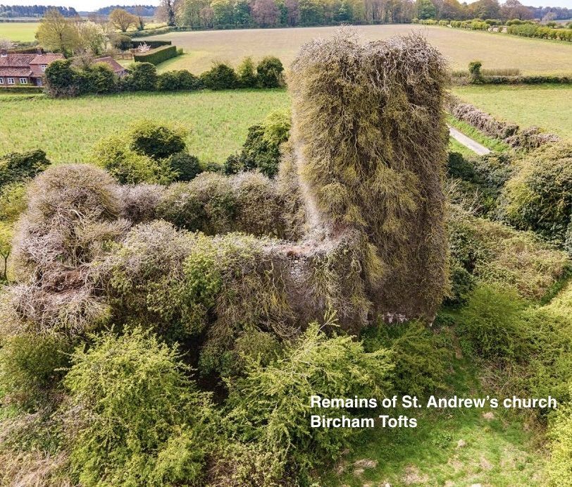 ruins of bircham tofts church